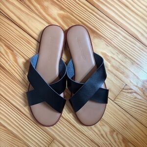 Women's Black Slide Sandals